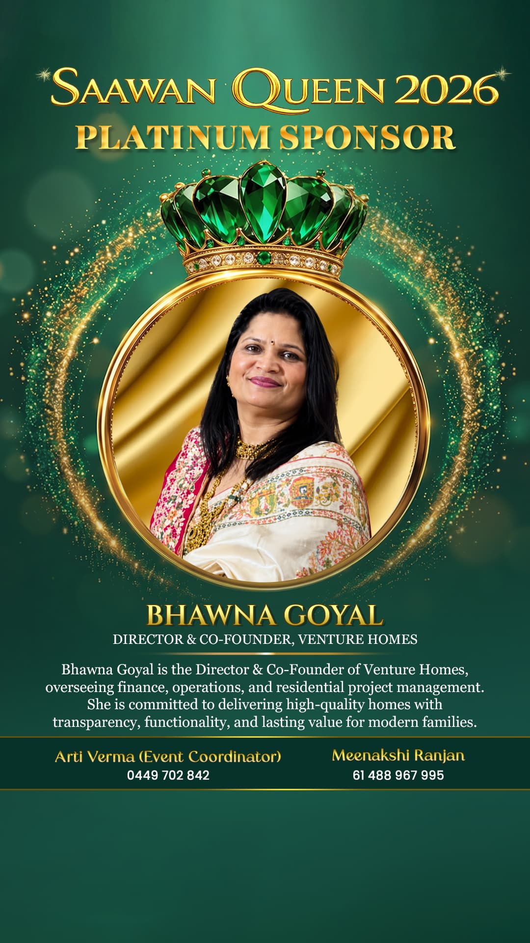 Bhawna Goyal — Director & Co-Founder, Venture Homes