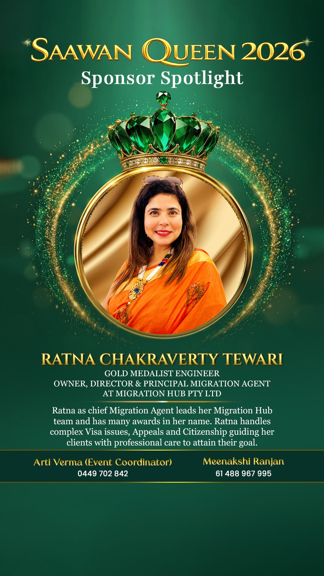 Ratna Chakraverty Tewari — Principal Migration Agent, Migration Hub